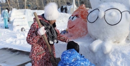 Строительство снежного городка Пресс-служба Хабаровского регионального отделения  Союза машиностроителей России 